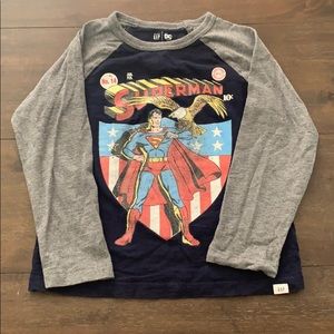 GAP Boys Superman Long Sleeve T-Shirt